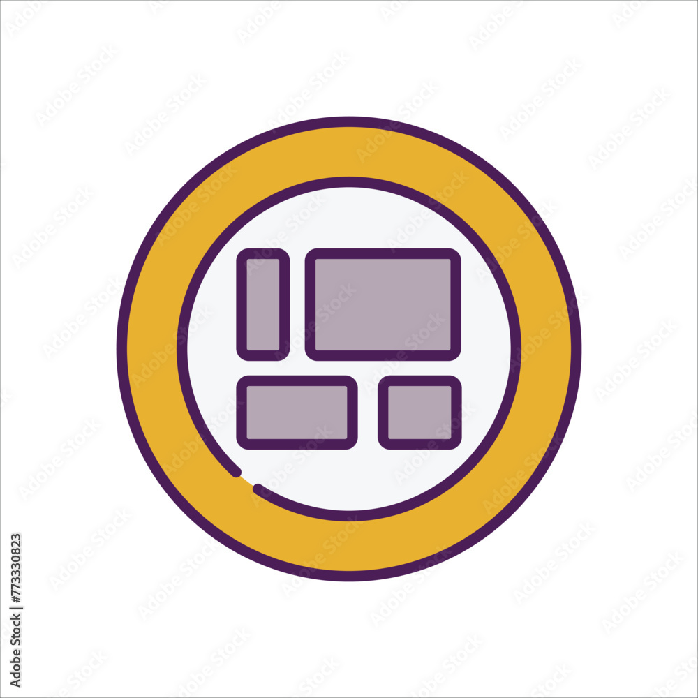 Frame icon editable stock vector icon Frame icon editable stock vector icon