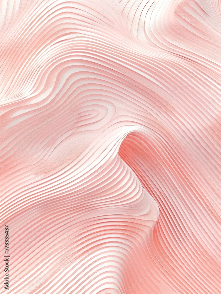 Silky Pink Waves Abstract Texture