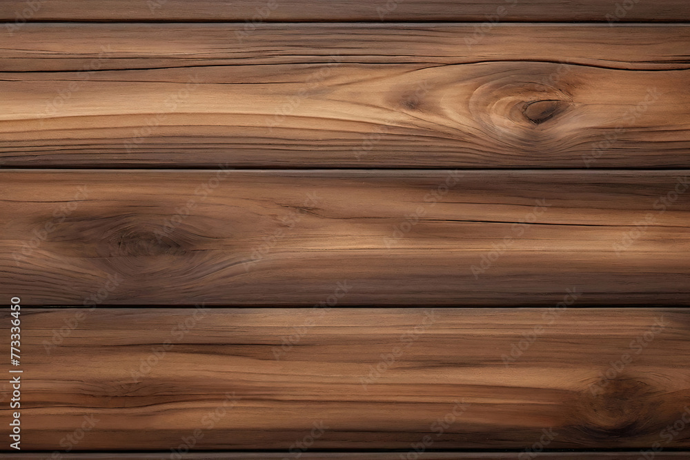 Fototapeta premium Brown wood wall wooden plank board texture background with grains and structures and scratched