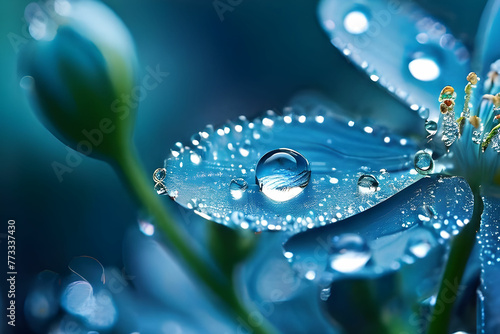 Beautiful Plants with water droplet close up