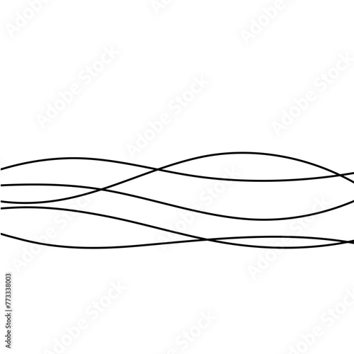 Abstract wave element for design