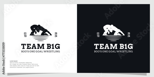 Boxing Club Sports Logo Design Template Thai boxing logo vector template