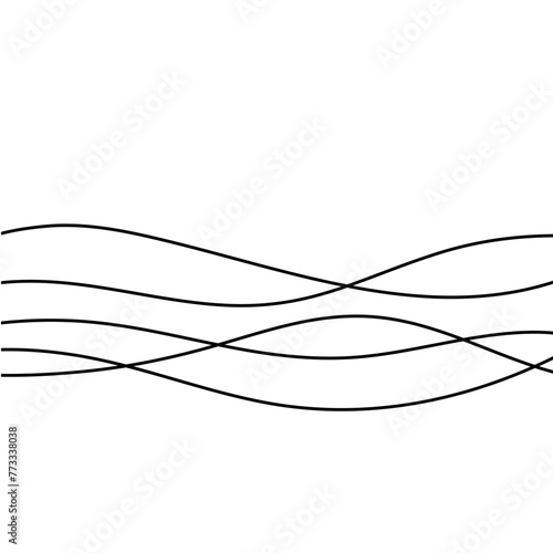 Abstract wave element for design