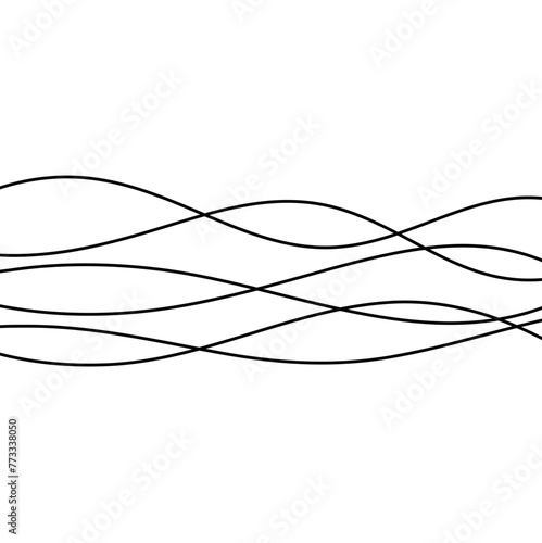 Abstract wave element for design