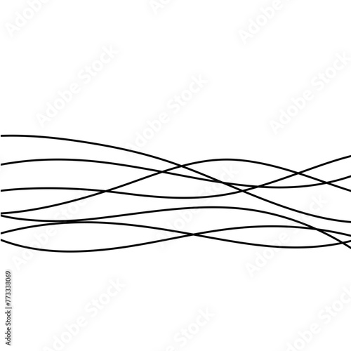 Abstract wave element for design