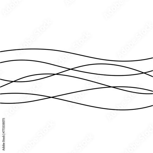 Abstract wave element for design