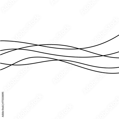 Abstract wave element for design