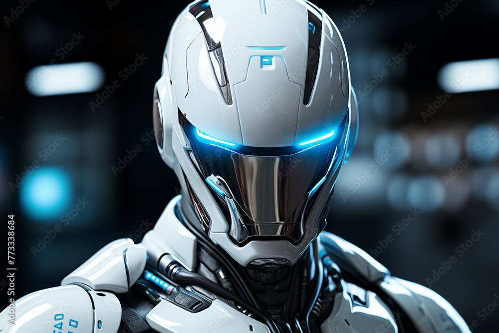 3d rendering humanoid robot isolated on a black background with clipping path 3d rendering humanoid robot isolated on a black background with clipping path