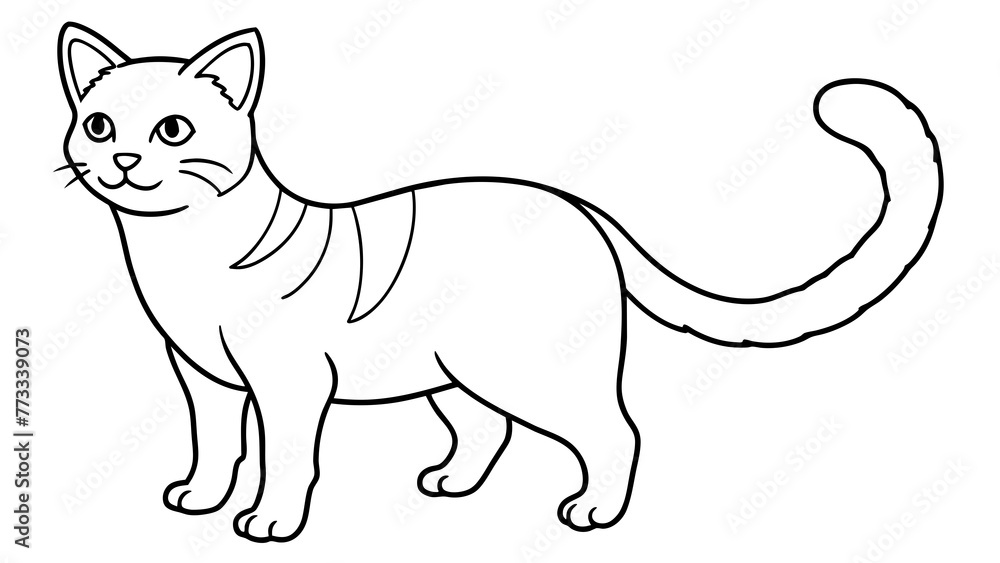 cat-coloring-pages vector 