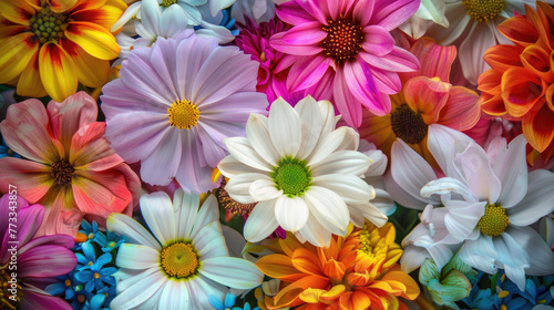 A picturesque array of blooming flowers, showcasing nature's vibrant palette © Veniamin Kraskov