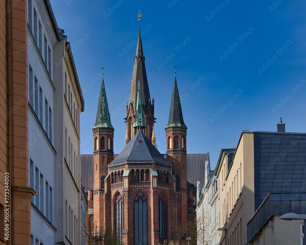 Kirche in Schwerin, Mecklenburg Vorpommern, Deutschland