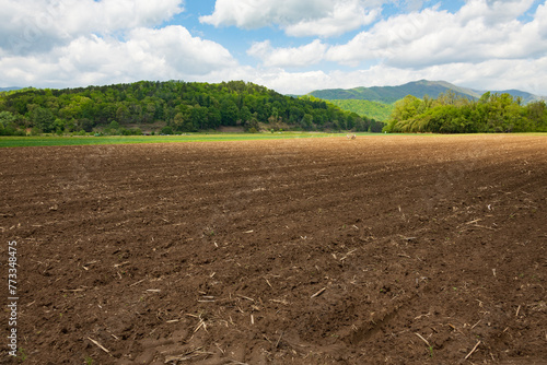Fallow land in North Carolina ready to be seeded