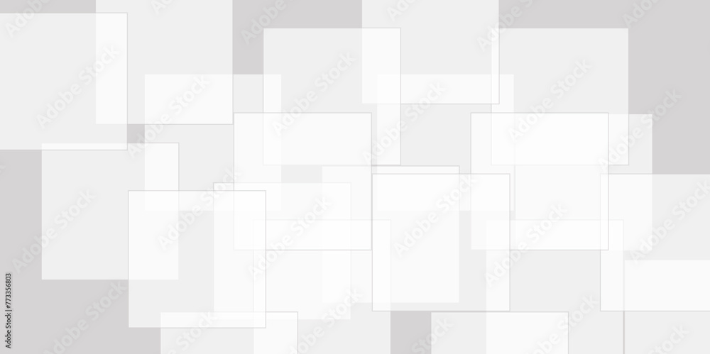Abstract background with white and gray transparent material in triangle and squares shapes with geometric style. Space design concept. Decorative web layout or poster, banner. Abstract background with white and gray transparent material in triangle and squares shapes with geometric style. Space design concept. Decorative web layout or poster, banner.