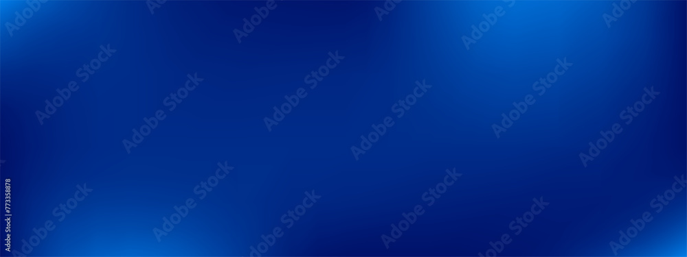 Deep blue empty gradient background illustration