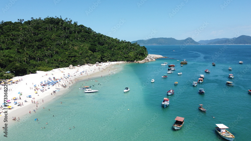 Imagens Aereas da Ilha do Campeche em Florianópolis