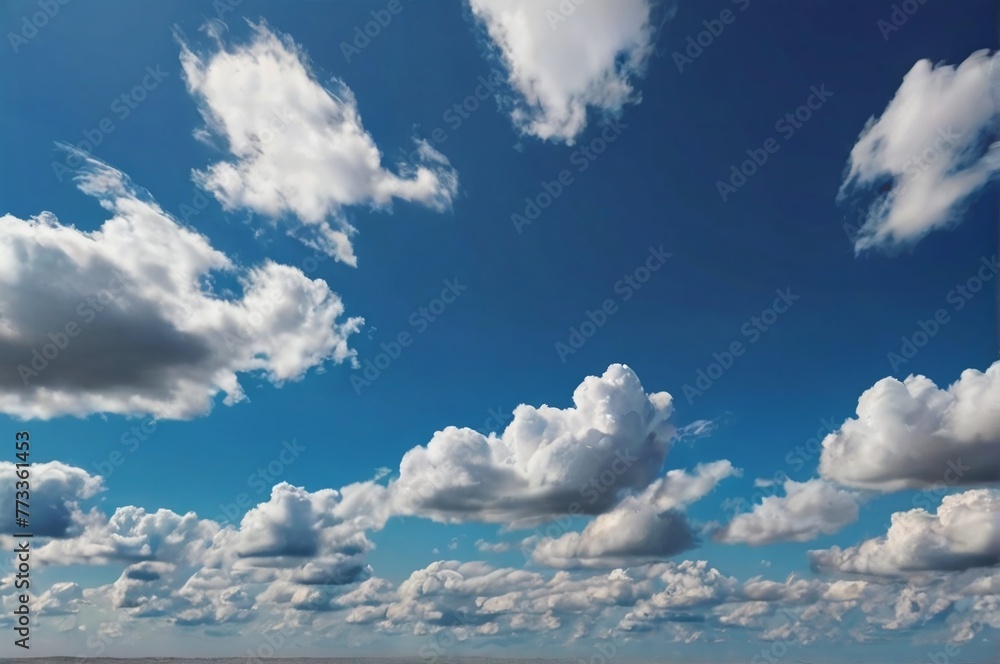 Fototapeta premium white cloud on blue sky 