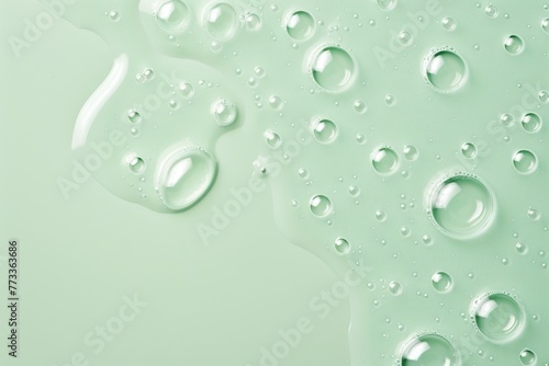 Subtle texture of green and pink skincare serum, abstract aqua pattern for luxury cosmetic care. Transparent background with splash of collagen toner, facial fluid wave, and oil drips