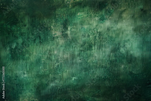 Dark green grunge on old wall, vintage texture with moody shades. Rusty and smoky design, retro with scratches photo