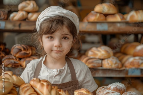 Little Girl With Breads