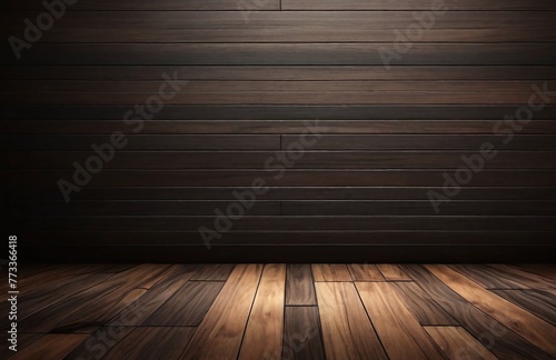 Dark wooden texture. Rustic three-dimensional wood texture. Wood background. Modern wooden facing background 