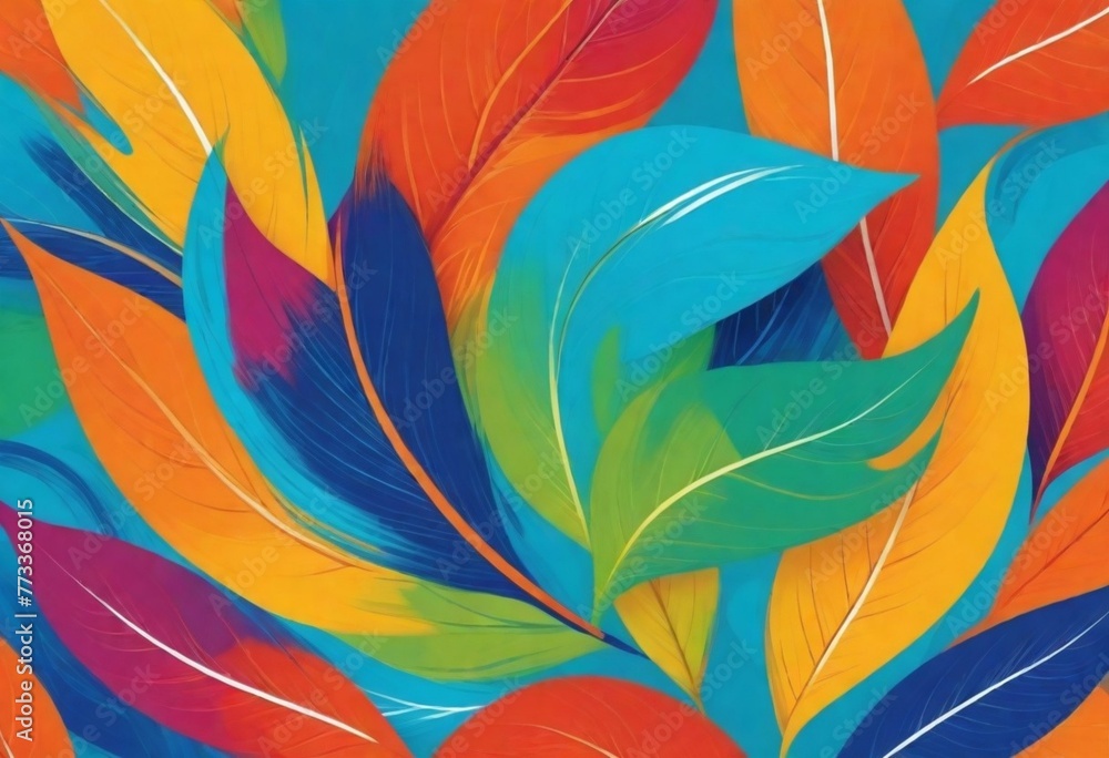 digital painting Design a bold leaf logo using vib (18)