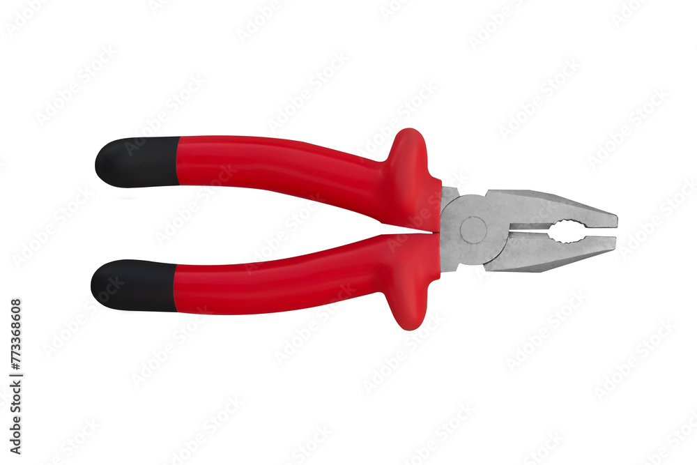 pliers in red and black isolated on transparent background pliers in red and black isolated on transparent background