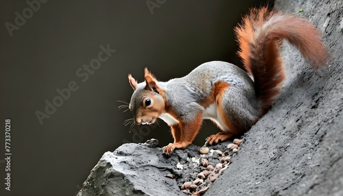 A Squirrel With A Nut Stashed In A Crevice 2