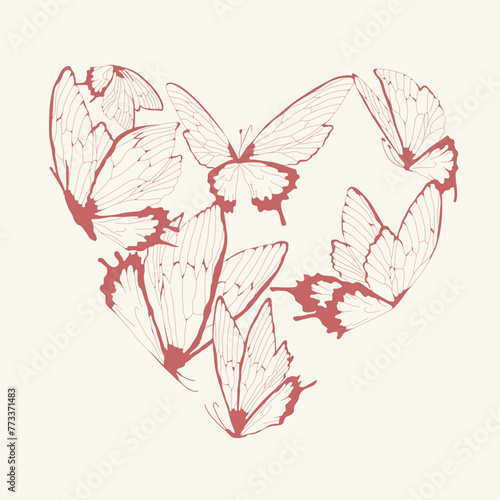 Photography butterfly heart.eps