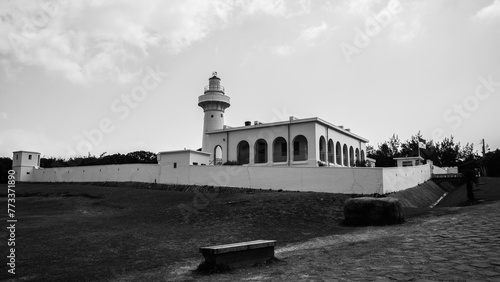 Henchun, Taiwan - May 29 2015: The Eluanbi lighthouse in Taiwan photo