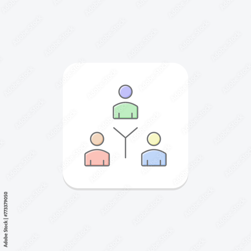 Collaboration Icon icon, icon, collaboration, partnership, teamwork lineal color icon, editable vector icon, pixel perfect, illustrator ai file Collaboration Icon icon, icon, collaboration, partnership, teamwork lineal color icon, editable vector icon, pixel perfect, illustrator ai file