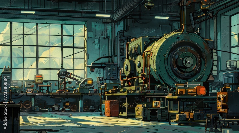 Amidst the hum of machinery, the factory buzzes with the excitement of endless possibilities. Amidst the hum of machinery, the factory buzzes with the excitement of endless possibilities.