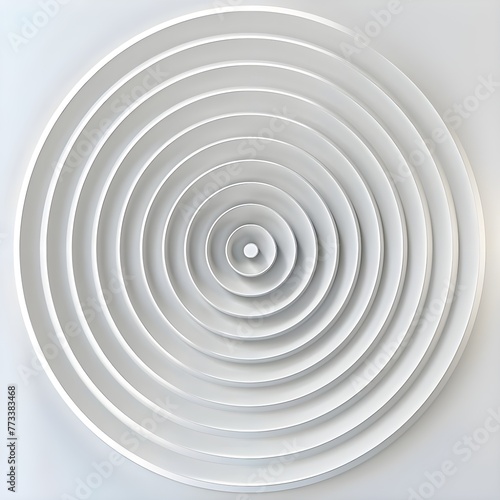 Circle texture pattern against white background - Ai Generated © mady