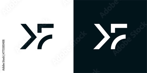 Minimal Letter KF FK Vector Logo , Logotype Initial KF FK Creative Vector Designs