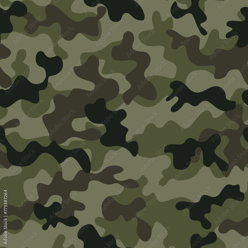 Camouflage army pattern, classic background, modern fashion print, military fabric texture
Camouflage army pattern, classic background, modern fashion print, military fabric texture