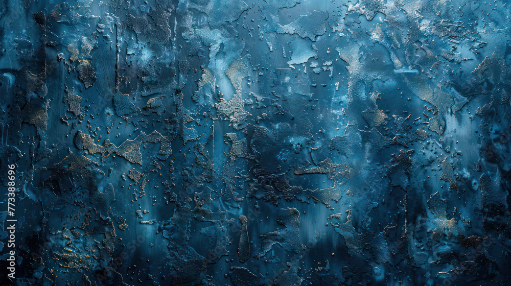Abstract illustration of a grunge background in a spectrum of shades of blue