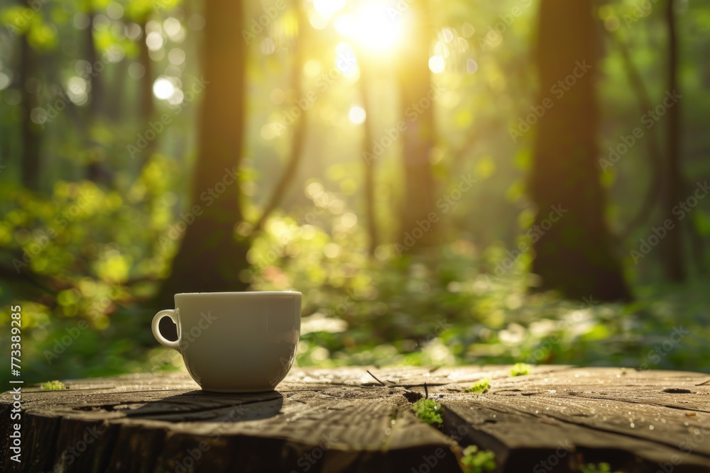Morning Bliss, Tea Time in the Forest Morning Bliss, Tea Time in the Forest