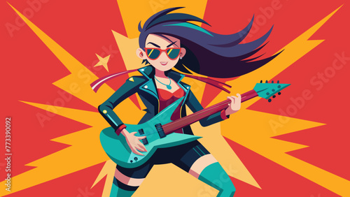 cool-rock-star-girl-playing-guitar