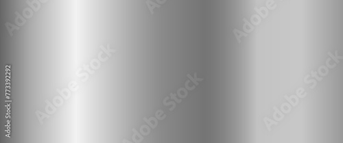 Metallic silver gradient. A banner with a metallic gradient texture. Vector EPS 10. photo