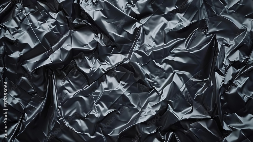 Crumpled plastic packaging texture resembling a retro vinyl record cover, creative album mockup illustration Crumpled plastic packaging texture resembling a retro vinyl record cover, creative album mockup illustration