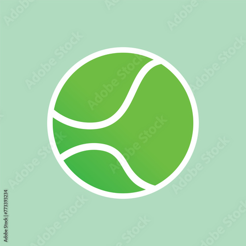 tennis ball icon design vector template