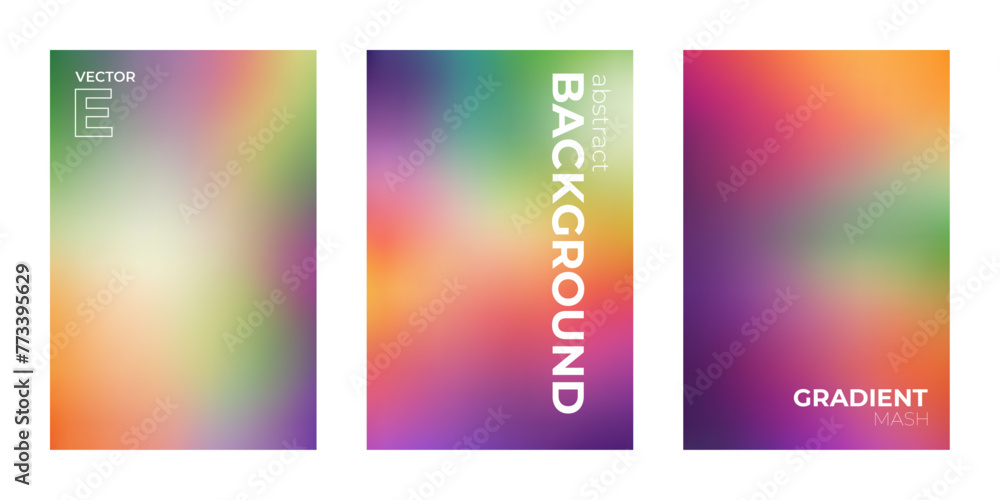 Colorful Abstract Gradient Background Collection