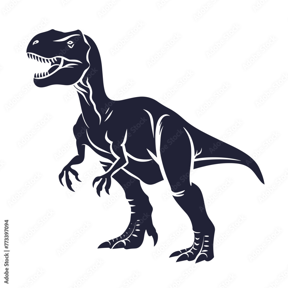 Tyrannosaurus rex isolated on white background. Vector illustration. Tyrannosaurus rex isolated on white background. Vector illustration.
