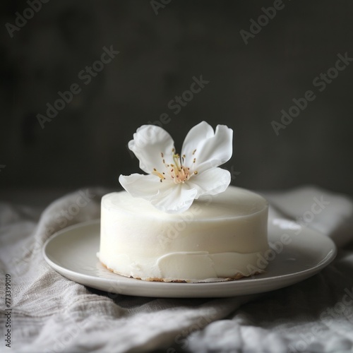 white cake. © Yahor Shylau 