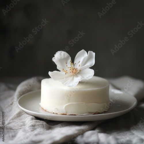 white cake.