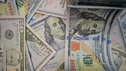 Wallpaper Mural Banknotes are thrown by hand Torontodigital.ca