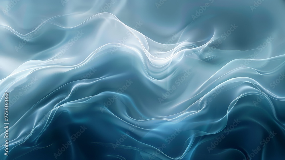 Obraz premium An abstract digital wave pattern in shades of blue