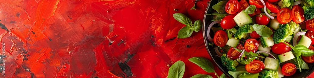 fresh chopped vegetables for salad background. fresh chopped vegetables for salad background.