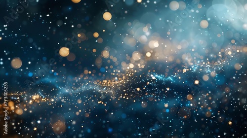 Magical Sparkling Dust Particles, Enchanting Fairy Tale Fantasy, Dreamy Abstract Background