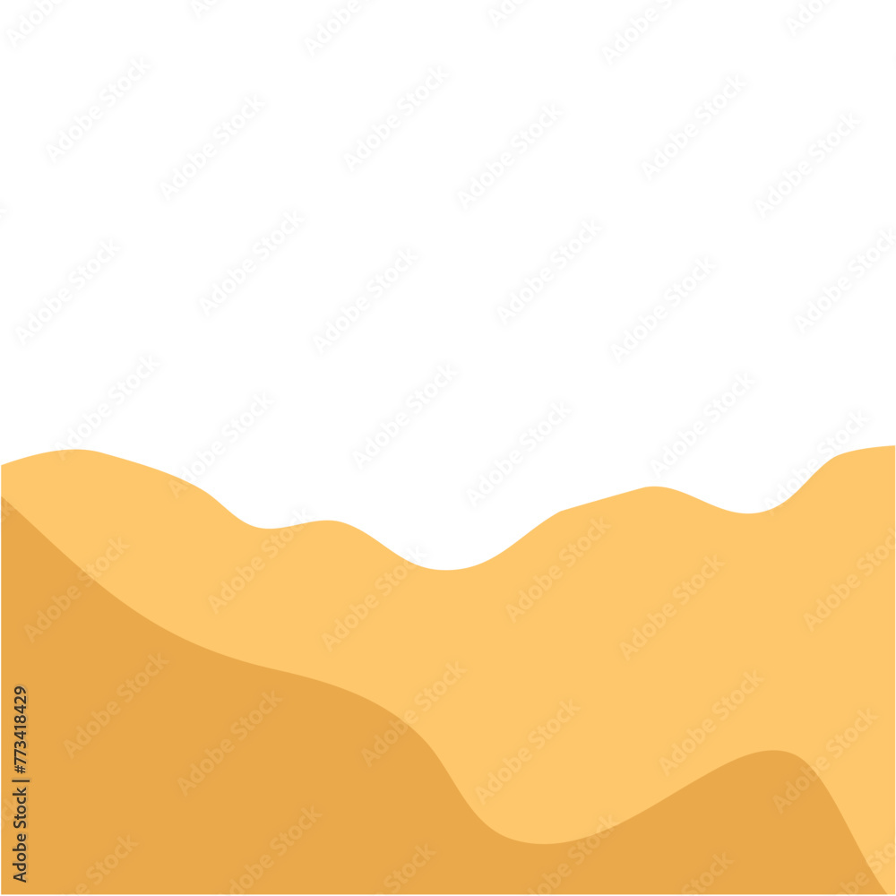 Desert dunes illustration