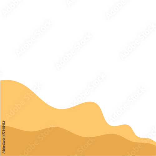 Desert dunes illustration